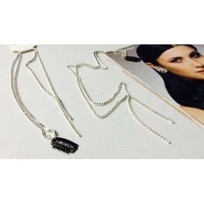 Прядь для волос, камушки, длина 50 см