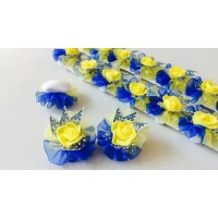 Бантик на резинке, Украиночка, маленький, диам 4 см