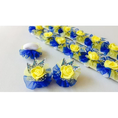 Бантик на резинке, Украиночка, маленький, диам 4 см