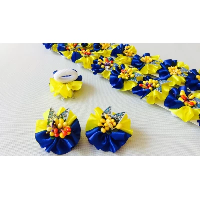 Бантик на резинке, Украиночка, диам 4 см Бантик на резинке, Украиночка, диам 4 см