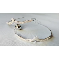 Диадема серебро, высота 2 см