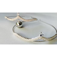 Диадема серебро, высота 2,5 см