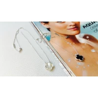 Цепочка серебро,с кулоном, бренд, , 45 см