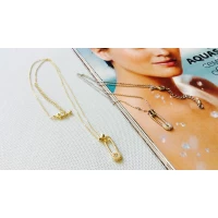 Цепочка с кулоном, ювелирка, 40 + 6 см