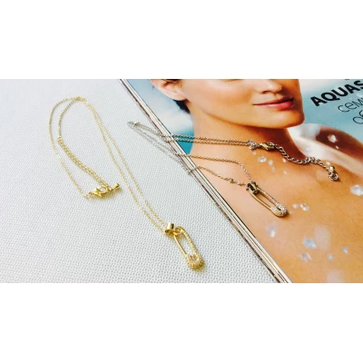 Цепочка с кулоном, ювелирка, 40 + 6 см Цепочка с кулоном, ювелирка, 40 + 6 см