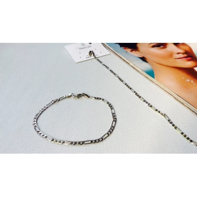 Браслет ювелирка, 21 см, серебро