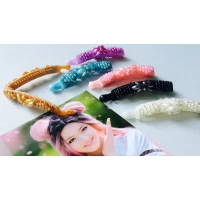 Заколка банан, жемчужный, 10 см