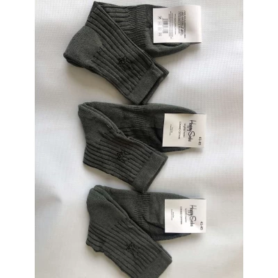 Носки HAPPY SOCKS махровая стопа 41-45 с гербом . Цвет : олива