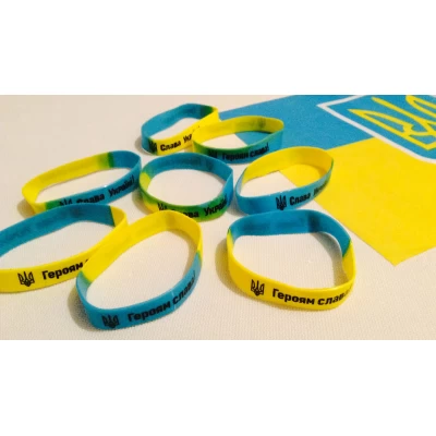 Браслет резиновый, патриотичный