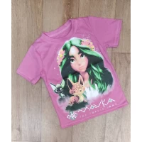 Футболка кулир Рисунок светится в темноте Разм 30-38