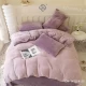 Постельный комплект Велюр, Размер Евро, Не электризуется, в ассортименте
