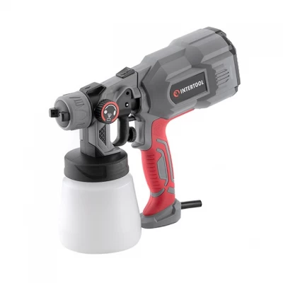 Краскопульт электрический HVLP 550 Вт, форсунка 1.8 мм, бачок 800 мл, 400 мл/мин INTERTOOL DT-5055 Краскопульт электрический HVLP 550 Вт, форсунка 1.8 мм, бачок 800 мл, 400 мл/мин INTERTOOL DT-5055