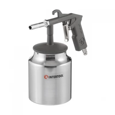 Пистолет пескоструйный пневматический с бачком INTERTOOL PT-0705 Пистолет пескоструйный пневматический с бачком INTERTOOL PT-0705