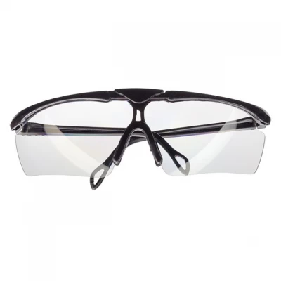 Очки защитные прозрачные, материал линз поликарбонат, материал заушников поликарбонат черного цвета,защита от удара, оптический класс 3 INTERTOOL SP-0090