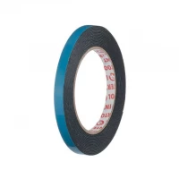 Лента клейкая двухсторонняя автомобильная, 9 мм * 5 м * 1 мм, черная, вспененный полиэтилен INTERTOOL KT-0810 Лента клейкая двухсторонняя автомобильная, 9 мм * 5 м * 1 мм, черная, вспененный полиэтилен INTERTOOL KT-0810