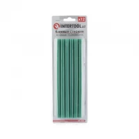 Комплект зеленых клеевых стержней 11.2мм*200мм, 12шт. INTERTOOL RT-1057