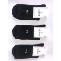 Носки GLEXA ликра хлопок класика мужские 42-45. Цвет : черный