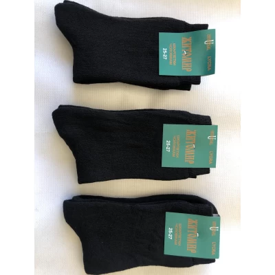 Носки Житомир ликра хлопок махра мужская 25-27 ( 39-42 ). Цвет : черный