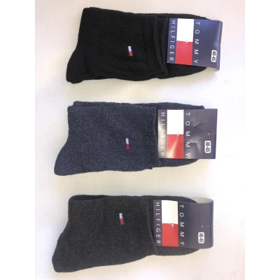 Носки TOMMY HILFIGER ликра махра средняя мужская 40-45. Цвет : ассорти