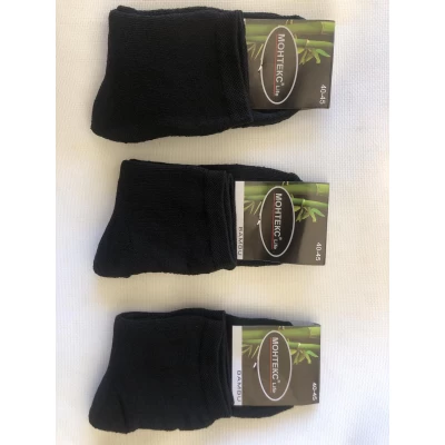 Носки MONTEKS ликра махра средняя мужская 40-45. Цвет : черный