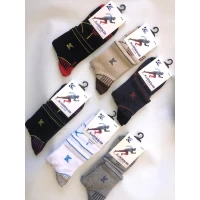 Носки KARDESHLER ликра хлопок средняя резинка 42-45. Цвет : комбинированое ассорти. Производство Турция 