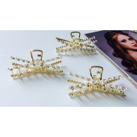 Краб металл, 8 см, золото