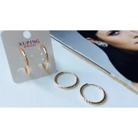 Серьги Xuping, кольца, диам 2,5 см