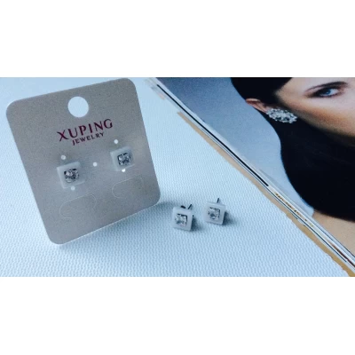 Серьги гвоздик, Xuping,керамика,  ширина 0,5 см