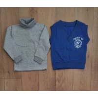 Водолазка стрейч начес+жилет Разм 28-30-32