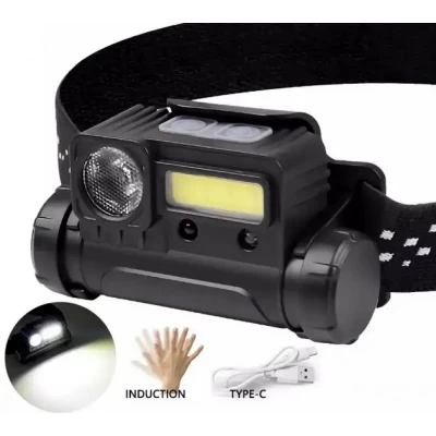 Фонарик налобный BAILONG BL-123 COB + USB CHARGE Фонарик налобный BAILONG BL-123 COB + USB CHARGE