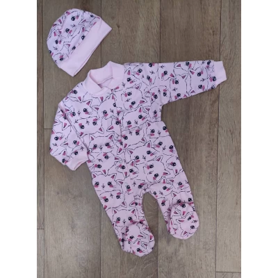 Человечек интерлок+чепчик Разм 22-24