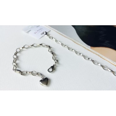 Браслет Xuping, серебро, 19 см