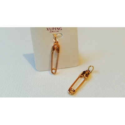 Кулон Xuping, булавка, золото, 3 см Кулон Xuping, булавка, золото, 3 см