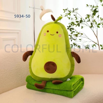 Мягкая Игрушка с детским пледом Авокадо