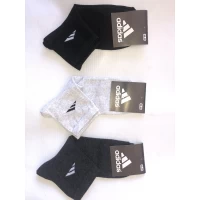 Носки ADIDAS ликра средние мужские 40-45. Цвет : ассорти