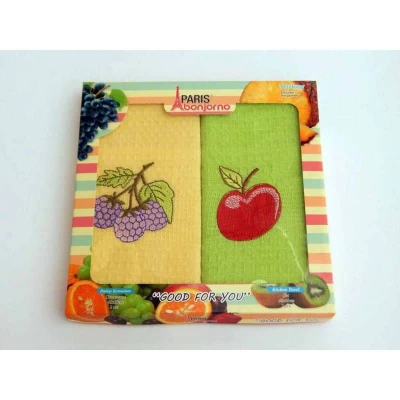 Салфетки вафельные Paris Bonjorno 40*60,  в ассортименте