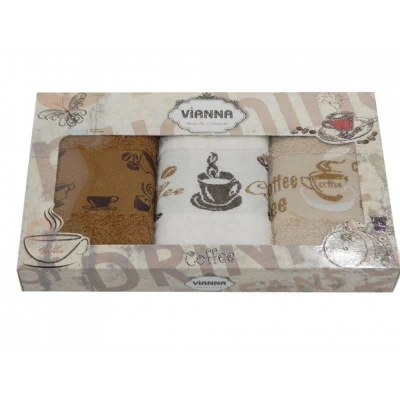 Салфетки махровые Vianna (кофе) 30*50 3 штуки, в ассортименте