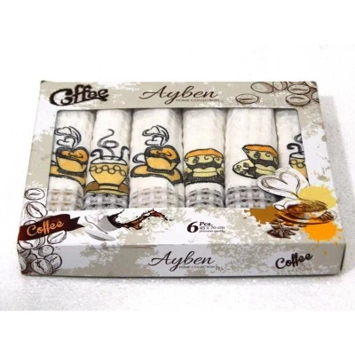 Салфетки Ayben LUX Кофе, 45х70 см,  6 шту.