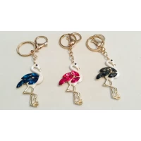 Брелок металл, фламинго