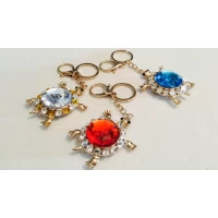 Брелок металл, черепашка, золото