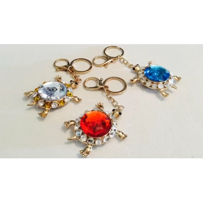 Брелок металл, черепашка, золото