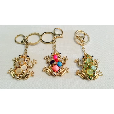 Брелок металл, жабка, золото