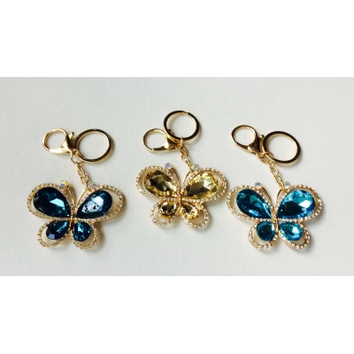 Брелок металл, бабочка