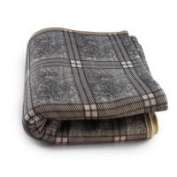 Простынь электрическая Electric Blanket 150х180см (клетчатая, Серая)