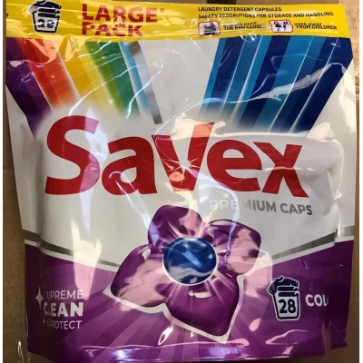 Капсулы для стирки Savex Color 28 шт