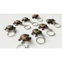 Брелок метал, жабка, 4 см