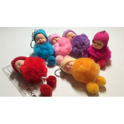 Брелок пушистый малыш, 12 см