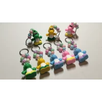 Брелок резиновый дракон, высота 6 см