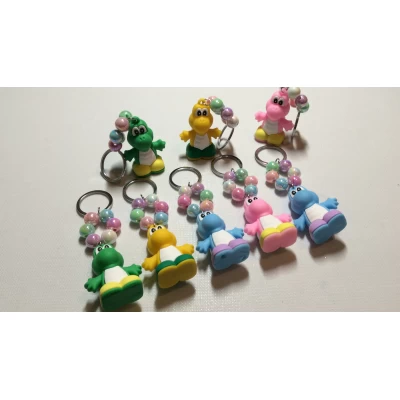 Брелок резиновый дракон, высота 6 см