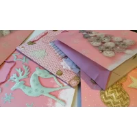 Пакет подарочный новогодний 26*32*10 см